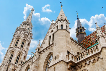 Fototapeta na wymiar Roman Catholic Matthias Church in Budapest