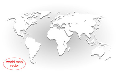 vector illustration world map
