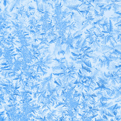 frosty winter blue background