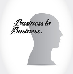 business to business mind sign concept