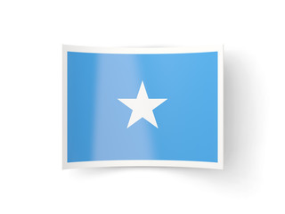 Bent icon with flag of somalia