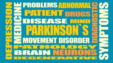 parkinsons syndrome relative words list