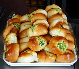 Freshly Bakes Buns with Chives