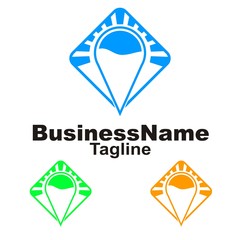 Sun logo icon Vector