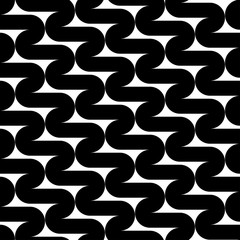 seamless pattern  wavy retro. なみなみレトロパターン