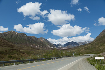 Road through Alaska