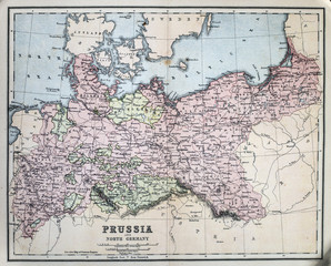 Map of 19th Century Prussia