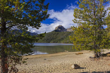 Braxson peak as seen from the lake front.