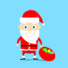 Santa Claus Cartoon Flat Christmas Holiday