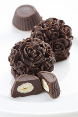 Homemade chocolate candies