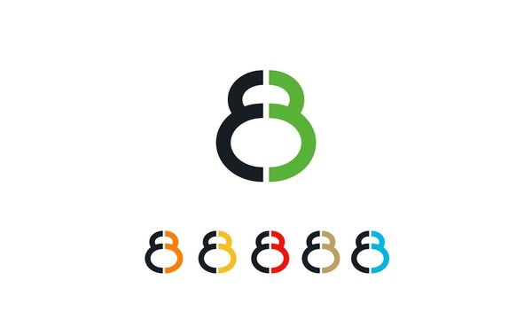 Eb Or Bb Or 8 Logo Abstract Modern