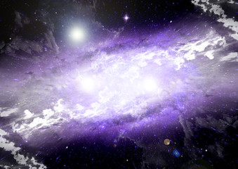 galaxy in a free space