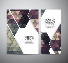 Abstract brochure pattern with shadow. Geometric abstract texture. business design template or roll up. Vector illustration