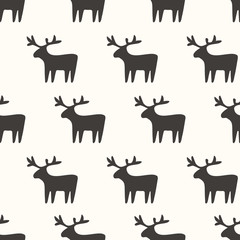 seamless deer pattern