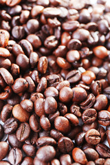 Coffee beans background