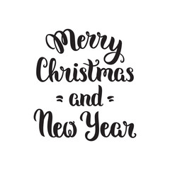 Fototapeta premium Merry Christmas lettering