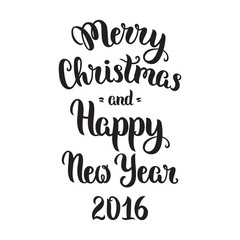 Merry Christmas lettering