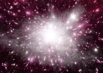 galaxy in a free space