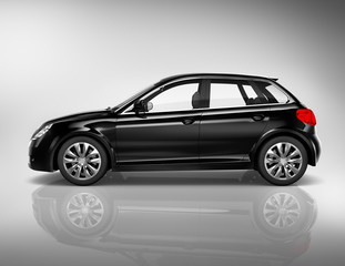 Car Vehicle Transportation 3D Illustration Concept