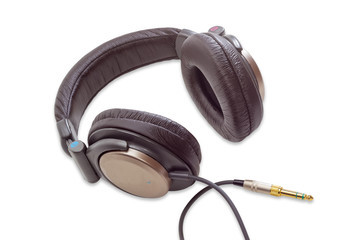 Full size headphones on a light background