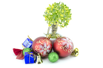 christmas decoration isolated on white background