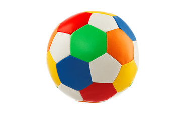 Colorful ball toy isolated on white background