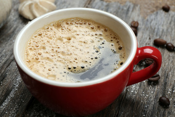 Cup of coffee closeup