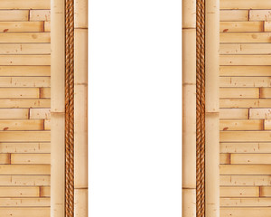 Empty bamboo frame