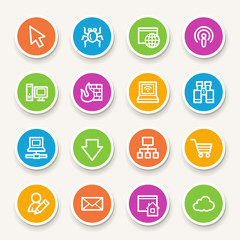Internet web icons set