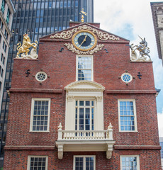 Fototapeta na wymiar Old State House on the Freedom Trail Boston Massachusetts USA