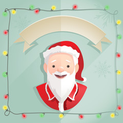 Santa  Claus / Happy Christmas background with empty text space 