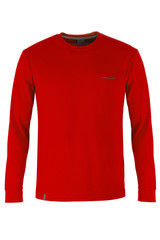 red long sleeve t-shirt
