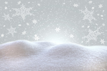 Winter, Hintergrund, Weihnachten, silber-grau