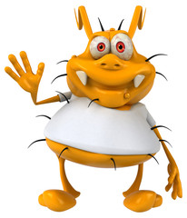 Germ with a white tshirt