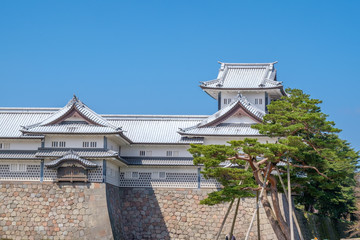 Naklejka premium Kanazawa castle in Japan