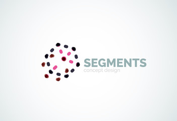 Vector outline minimal abstract geometric logo