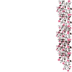 розы,висящие, ковром