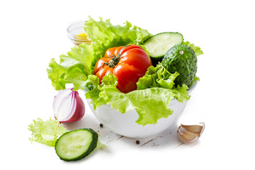 Selection of fresh vegetables