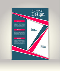 Flyer, brochure or magazine cover template