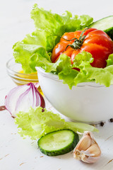 Selection of fresh vegetables