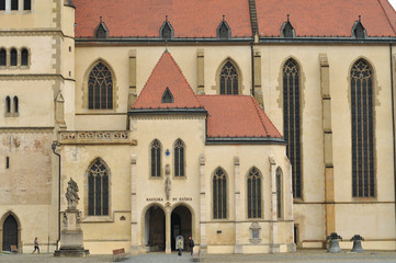 Fototapeta na wymiar Bardejov church (basilica) of St Gilles