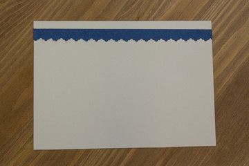 Blank card