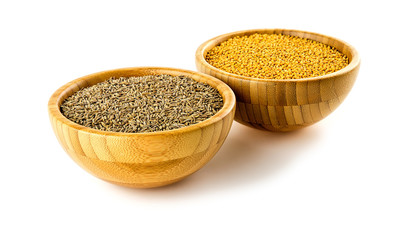 Nutty flavored cumin and spicy yellow mustard