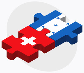 Switzerland and Honduras Flags