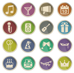 Party simply icons