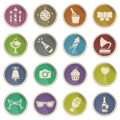 Party simply icons