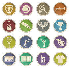 Fototapeta premium Tennis simply icons
