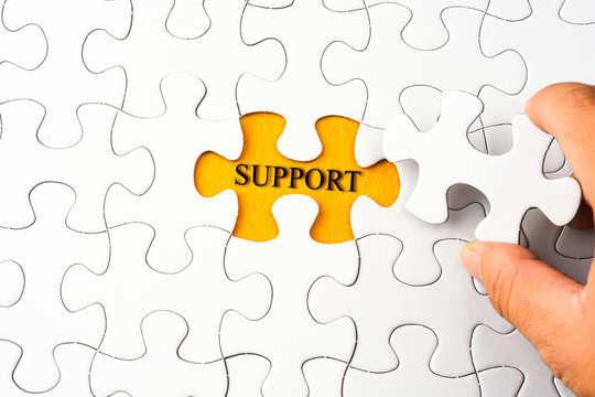 Puzzle Word Support Stock Photo 315093419