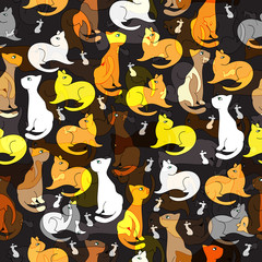 Pattern cat and mice