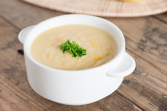 Corn cream soup.